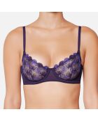 Soutien-gorge armatures aubergine