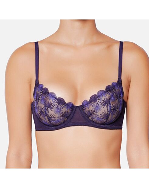 Soutien-gorge armatures aubergine