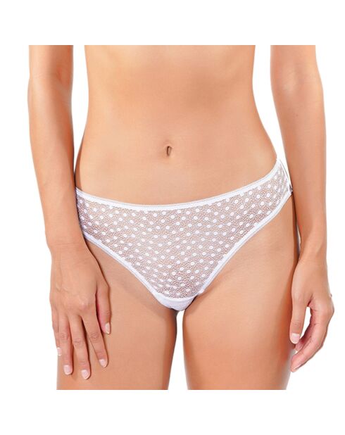 Tanga blanc