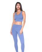 Blauwe croptop van denim
