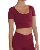 Tee-shirt merlot