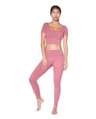 Rosafarbene Wintergamaschen