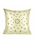 Taie d'oreiller 100% Soie Bio Bohème marron/jaune