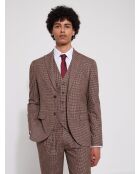 Cravate en Soie mélangée Ani rouge sang