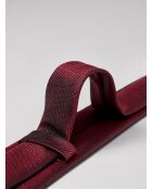 Cravate en Soie mélangée Ani rouge sang