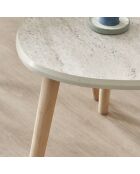 3 Tables basses Alvin travertin