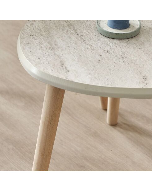 3 Tables basses Alvin travertin