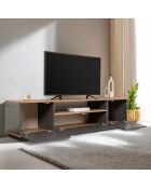 Meuble TV Veramont anthracite/pin atlantique - 180x44.6x44.5 cm
