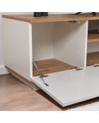 Meuble TV Veramont blanc/pin atlantique - 180x44.6x44.5 cm