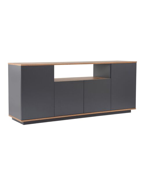 Buffet Arista blanc/pin atlantique - 180x75x44.5 cm