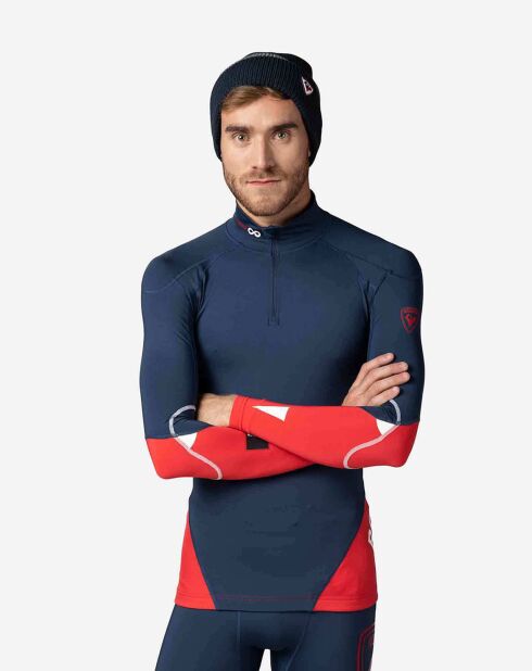 Haut de Course à Compression Infini bleu marine