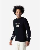 Pull en Laine mélangée Signature Rossignol noir
