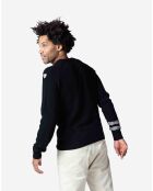 Pull en Laine mélangée Signature Rossignol noir