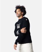 Pull en Laine mélangée Signature Rossignol noir