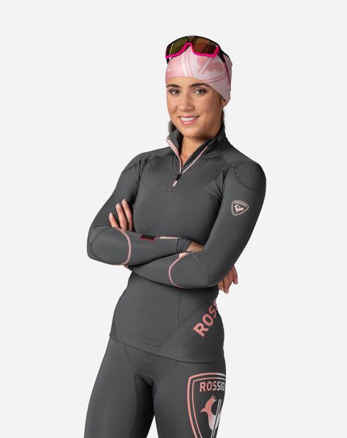 Haut de Course à Compression Infini onyx grey
