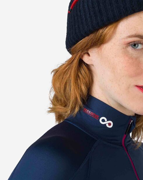 Haut de Course à Compression Infini bleu marine