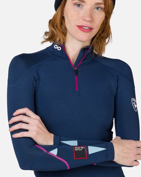 Haut de Course à Compression Infini bleu marine