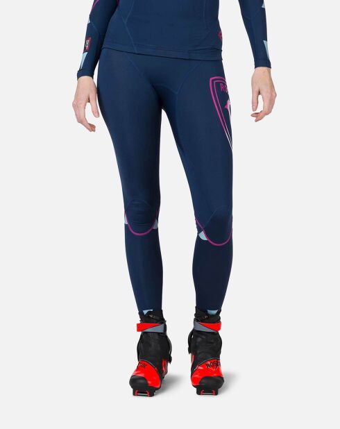 Collant de Course à compression W infini bleu marine