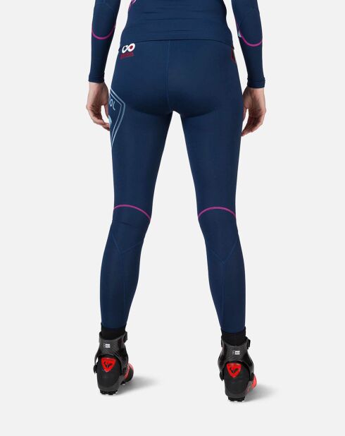 Collant de Course à compression W infini bleu marine