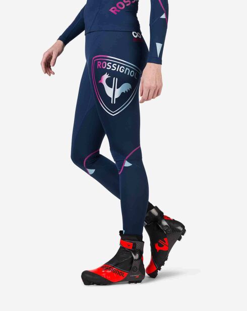 Collant de Course à compression W infini bleu marine