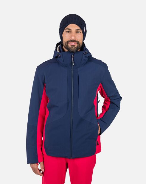 Veste Diretta Mix bleu marine