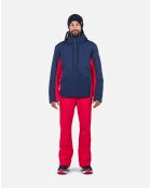 Veste Diretta Mix bleu marine