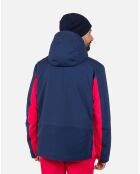 Veste Diretta Mix bleu marine