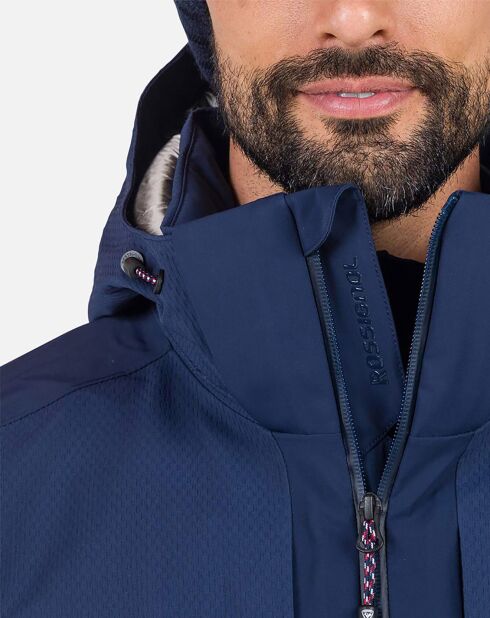 Veste Diretta Mix bleu marine