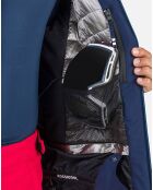 Veste Diretta Mix bleu marine