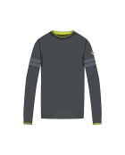 Pullt 100% Laine Mérinos à Rayures Rn Nouveau onyx grey