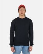 Pull 100% Laine Mérinos à Rayures Rn Nouveau noir