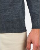 Pull 100% Laine Mérinos Rayé Hz Nouveau onyx grey