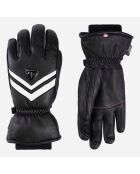 Gants de Ski en Cuir W Sélection Lth Impr G noirs