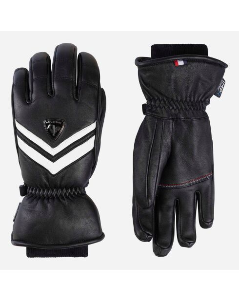 Gants de Ski en Cuir W Sélection Lth Impr G noirs