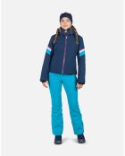 Veste à Carreaux bleu marine