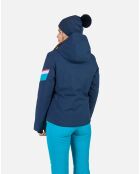 Veste à Carreaux bleu marine