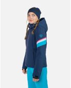 Veste à Carreaux bleu marine