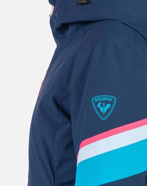 Veste à Carreaux bleu marine