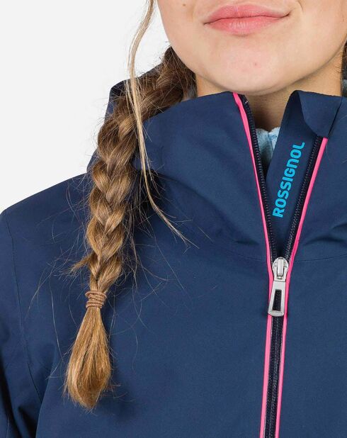 Veste à Carreaux bleu marine