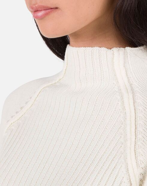 Pull 100% Laine Mérinos W Diretta blanc