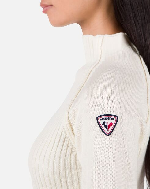 Pull 100% Laine Mérinos W Diretta blanc