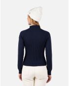 Pull 100% Laine Mérinos W Diretta bleu marine