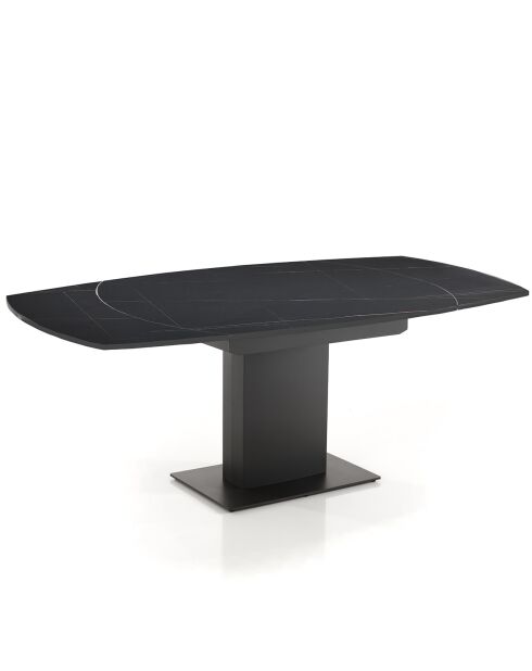 Table Extensible Epic 1 gris marbré - 77x90x120/180 cm