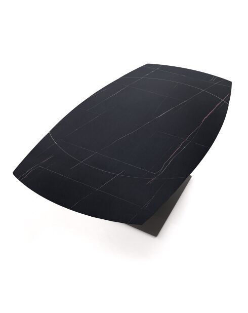 Table Extensible Epic 1 gris marbré - 77x90x120/180 cm