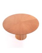 Table Ronde Volga  Wood chêne - 75xØ.137 cm