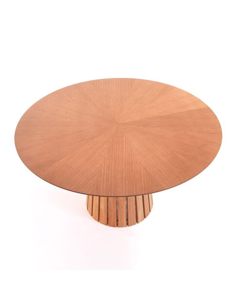 Table Ronde Volga  Wood chêne - 75xØ.137 cm