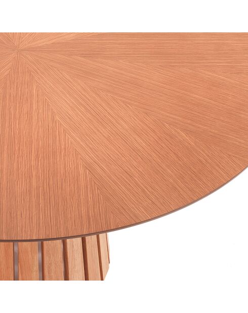 Table Ronde Volga  Wood chêne - 75xØ.137 cm