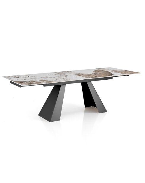 Table Extensible Hut 2 gris - 76x90x160/200/240 cm