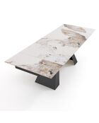 Table Extensible Hut 2 gris - 76x90x160/200/240 cm