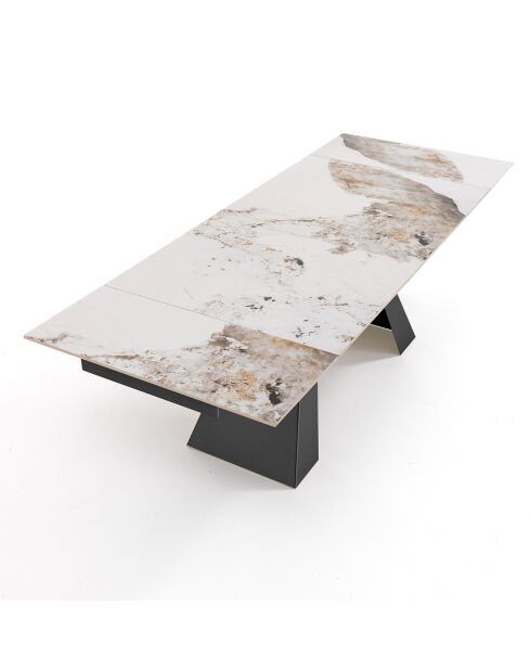 Table Extensible Hut 2 gris - 76x90x160/200/240 cm